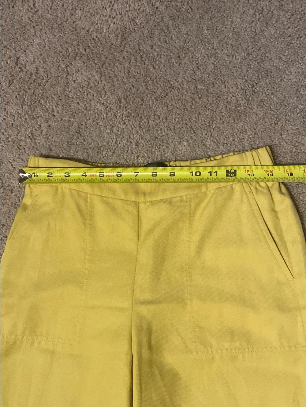 BANANA REPUBLIC WIDE-LEG HIGH-RISE LINEN-BLEND PANT XS
