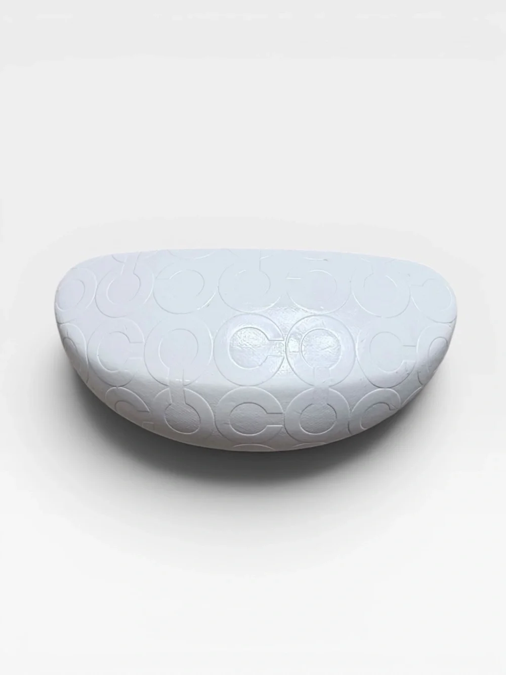 Coach Sunglasses Case White and Brown‎ Interior OS