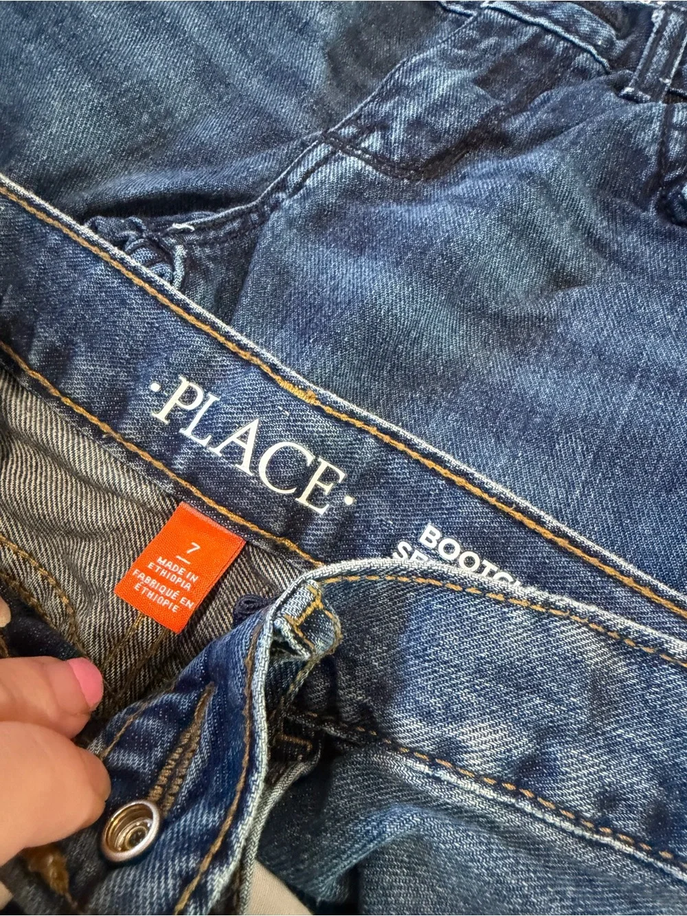 The Children's Place Kids Jeans - Black and Blue Denim Mix