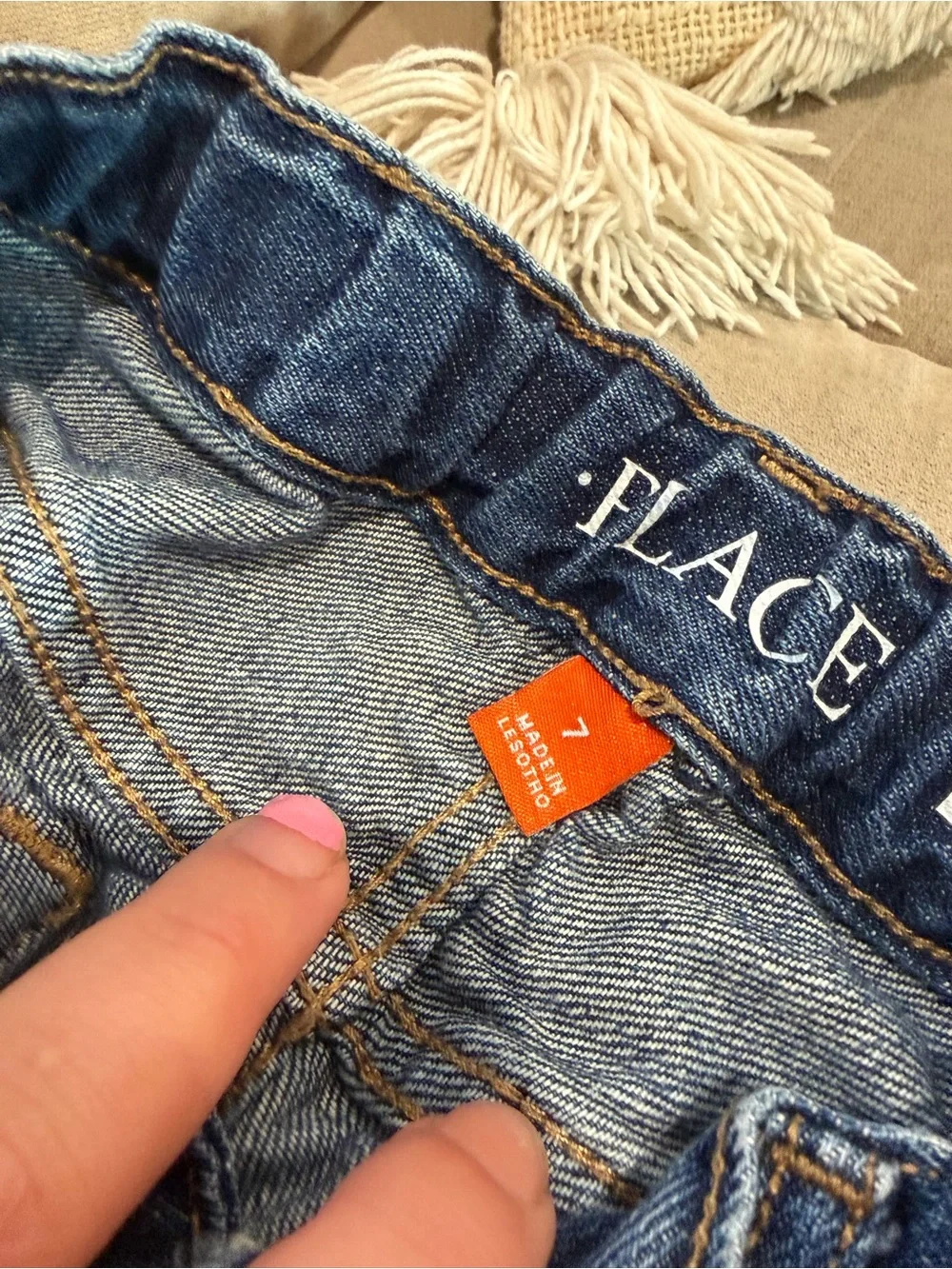 The Children's Place Kids Jeans - Black and Blue Denim Mix