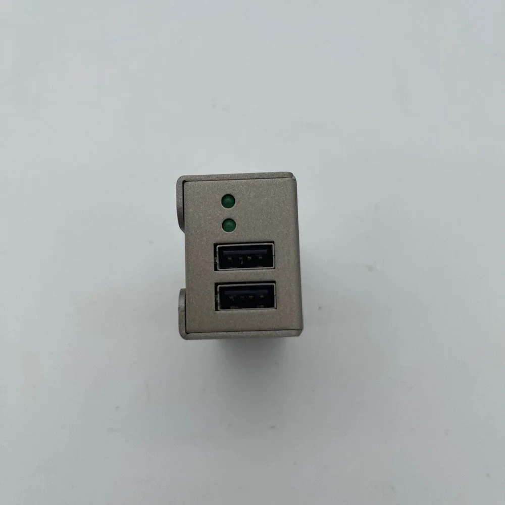 Gefen USB 2.0 LR Extender R Receiver Unit EXT-USB2.0-LR Grey Metallic CAT5 RJ45‎