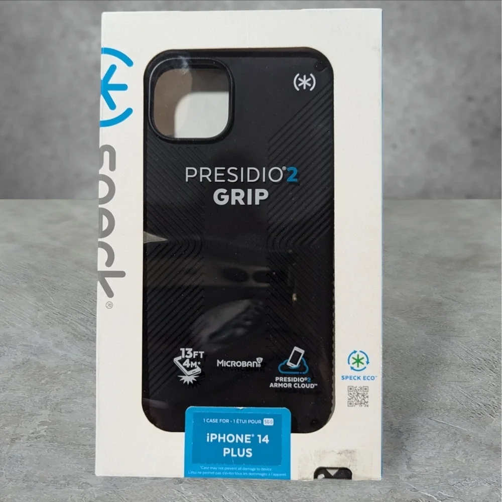 Speck Presidio2 Grip Case for Apple iPhone 14 Plus - Black See Description A2
