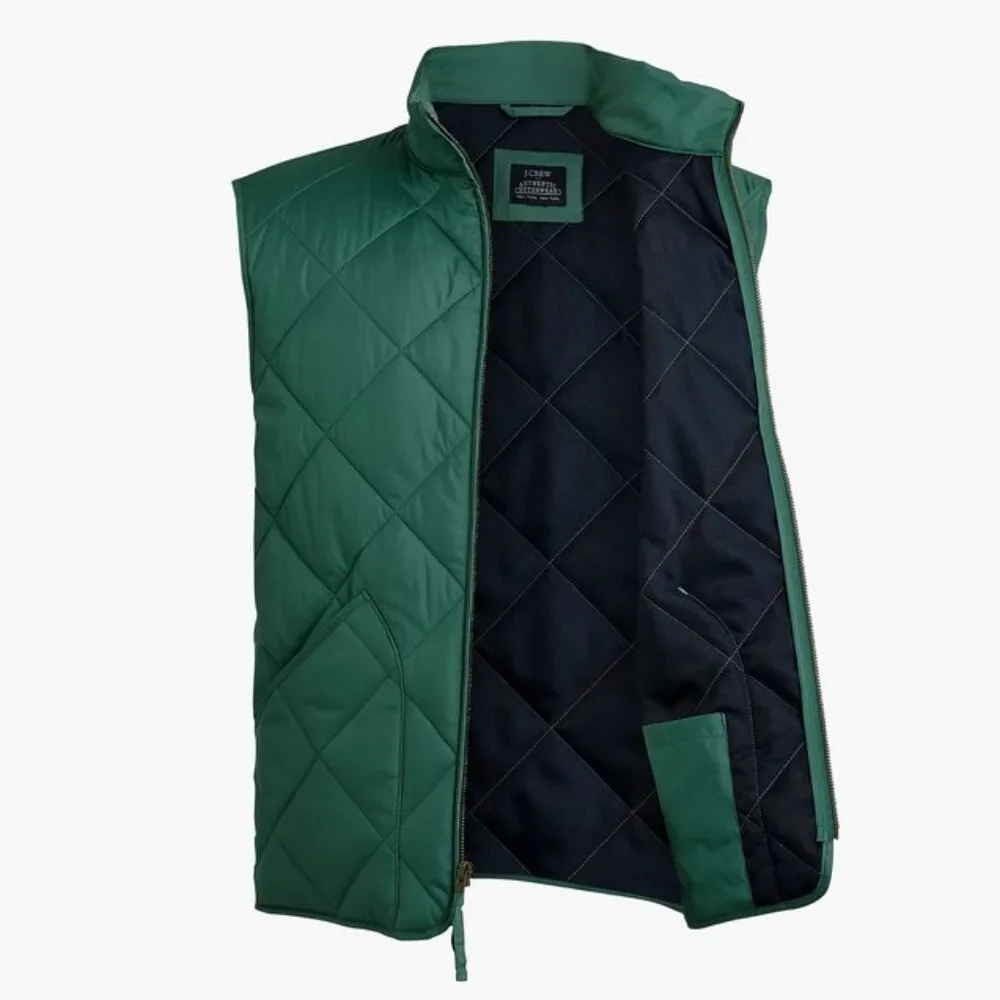 J. Crew Quilted Walker Vest M