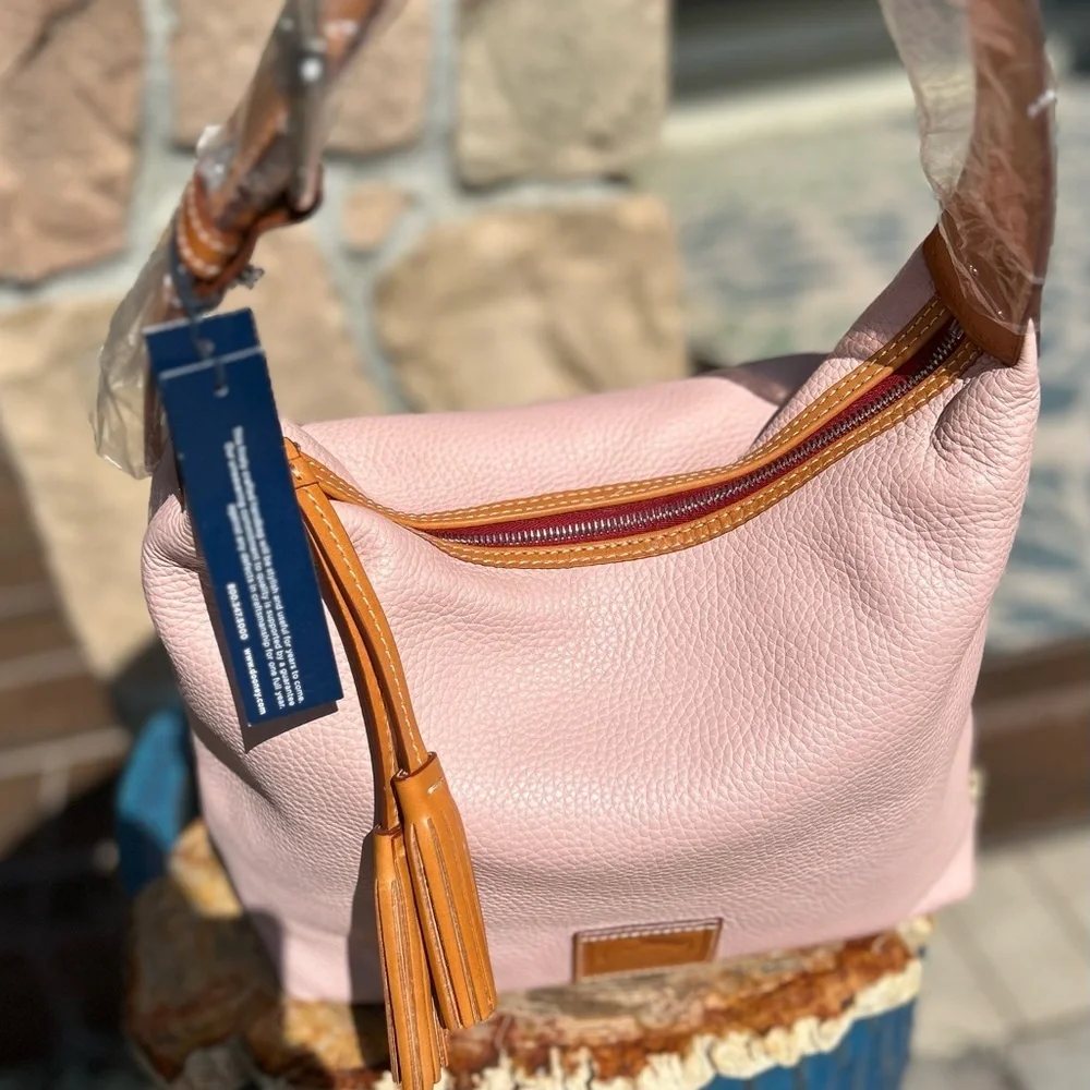Dooney & Bourke Paige Sac Blush Pink Pebble Grain Leather NWT