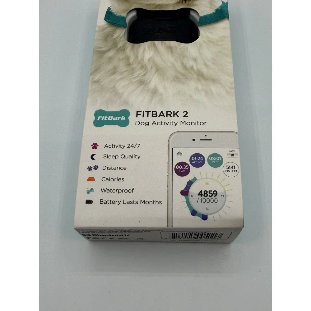 Fitbark 2 Dog Activity Monitor Used- Tested And Cleaned Black Color
