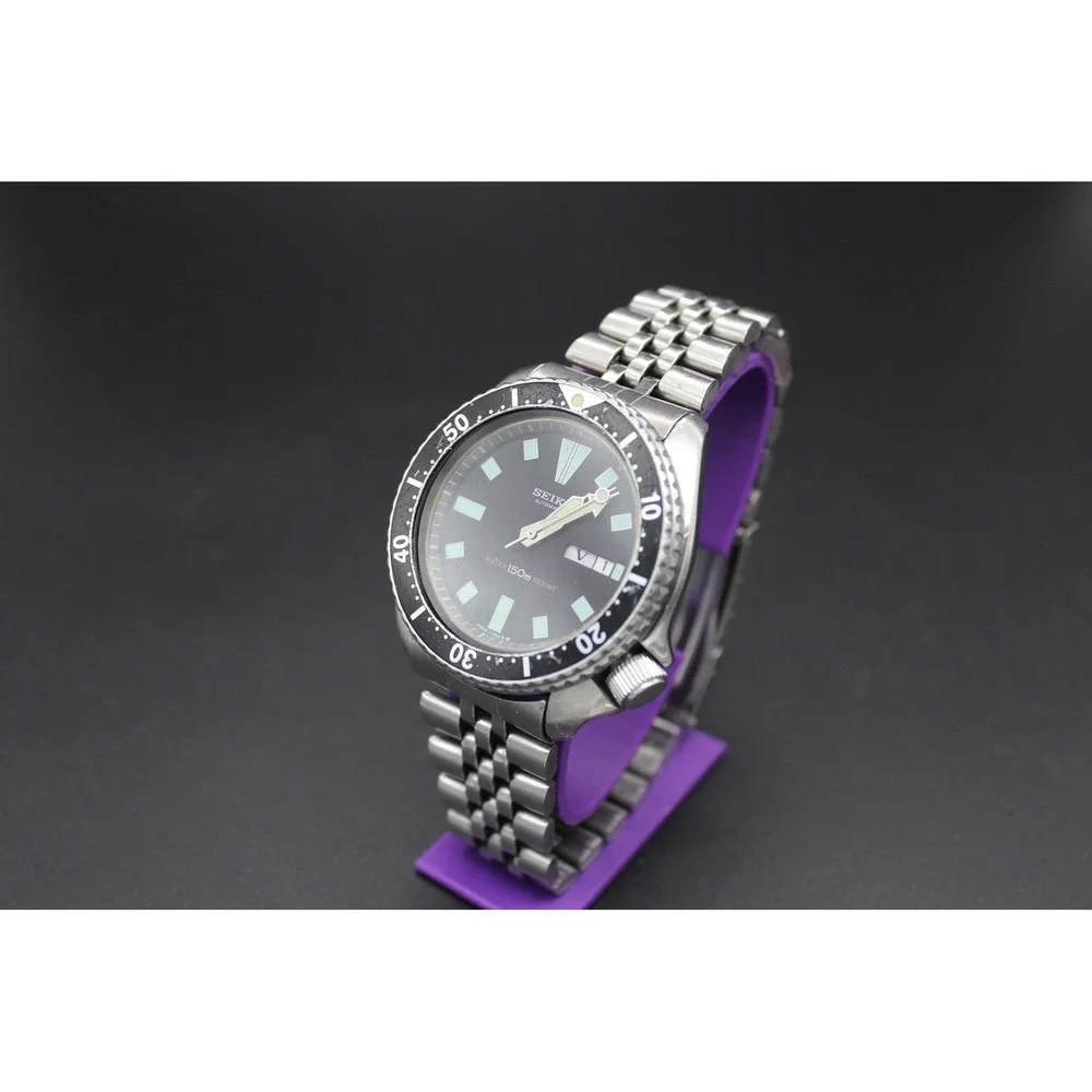 Vintage Seiko 6309-729A Automatic Diver 150m Serviced Full Bracelet