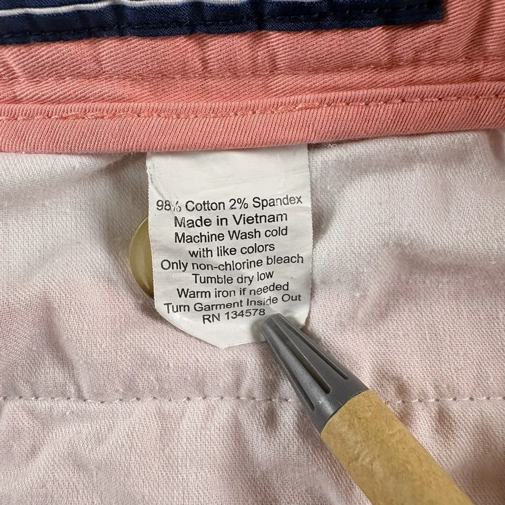 Vineyard Vines Breaker Shorts Mens 35 Salmon Chino 7
