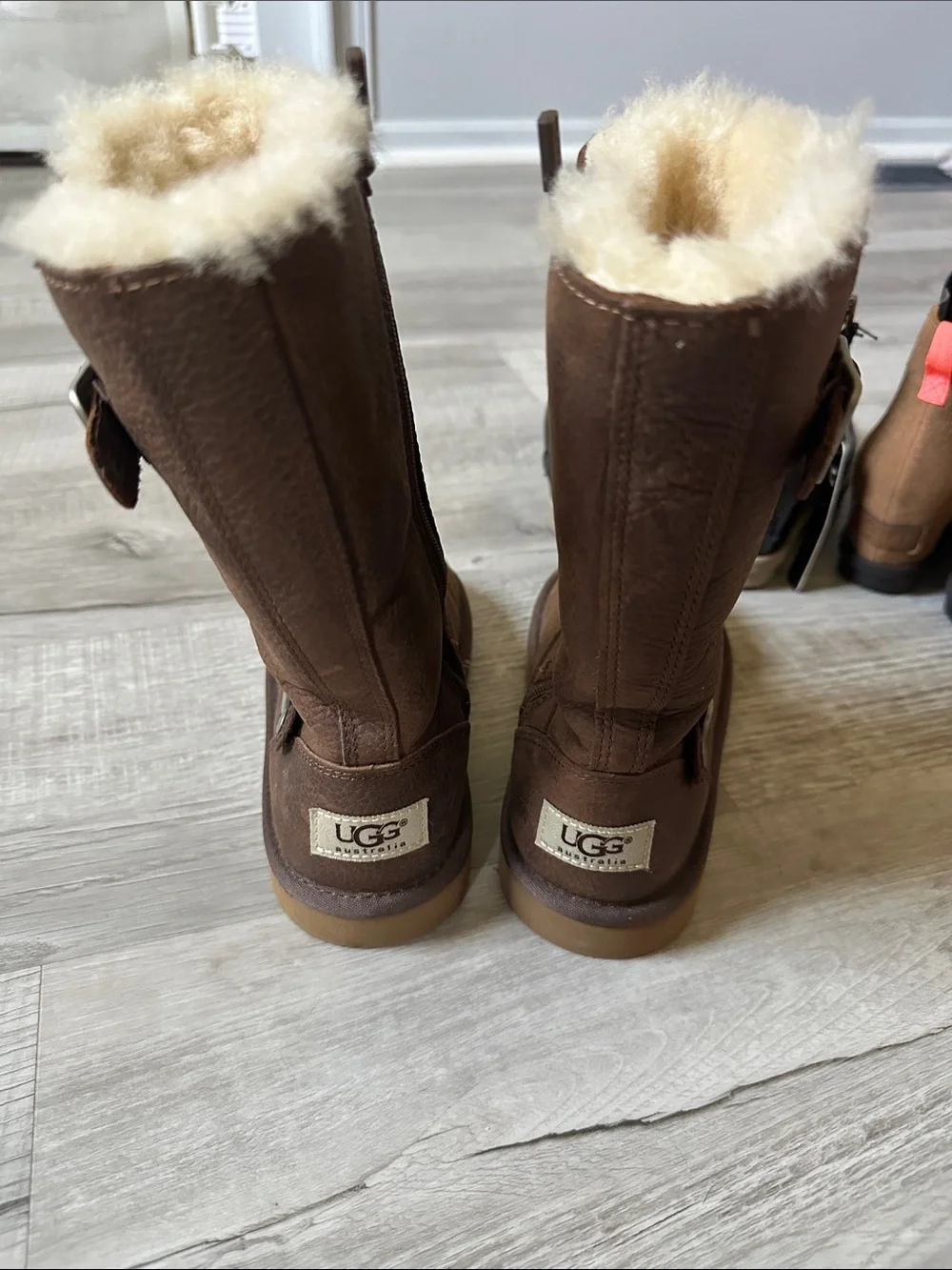 UGG Chestnut Shearling Tall Suede Boots