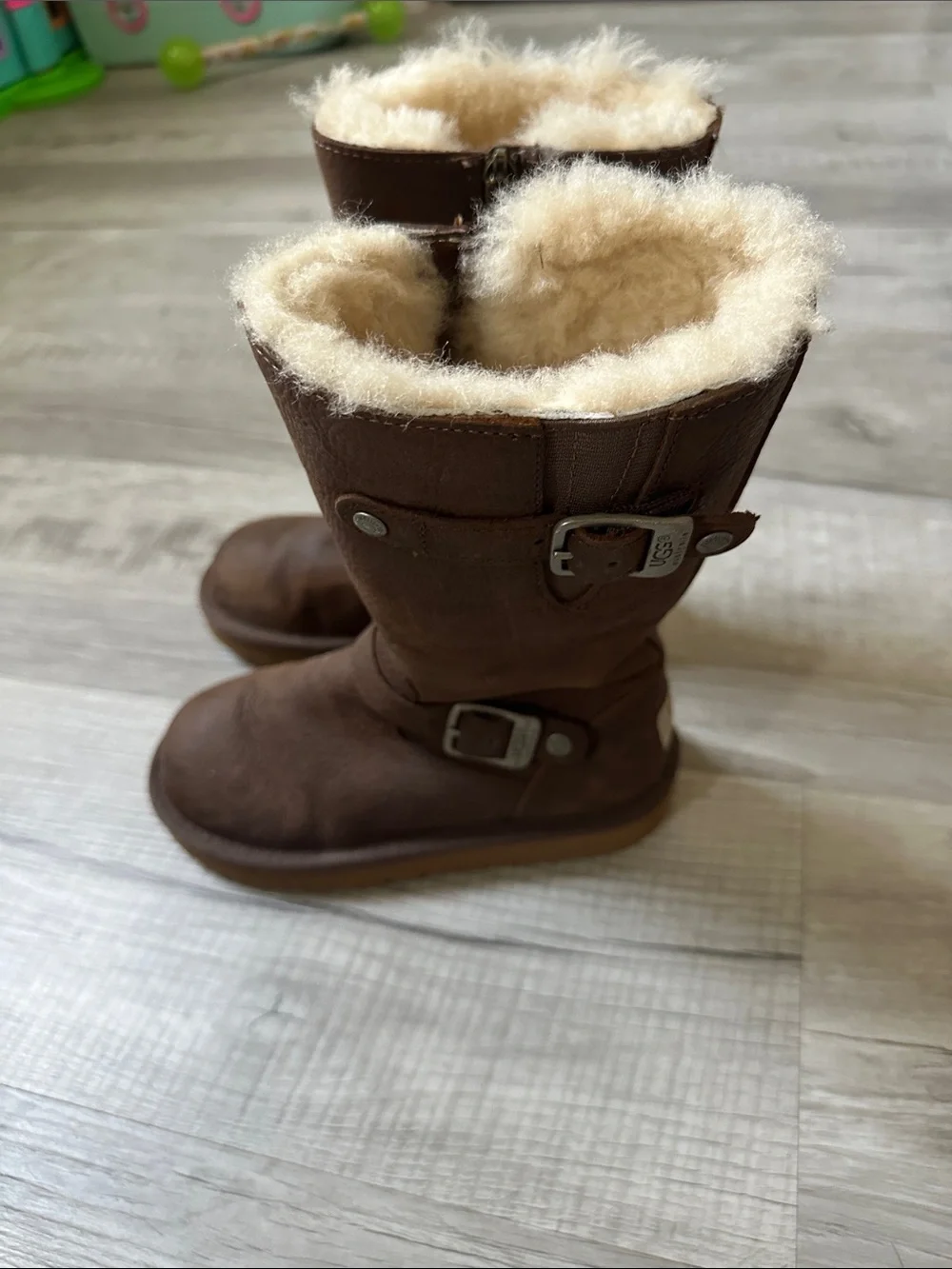 UGG Chestnut Shearling Tall Suede Boots