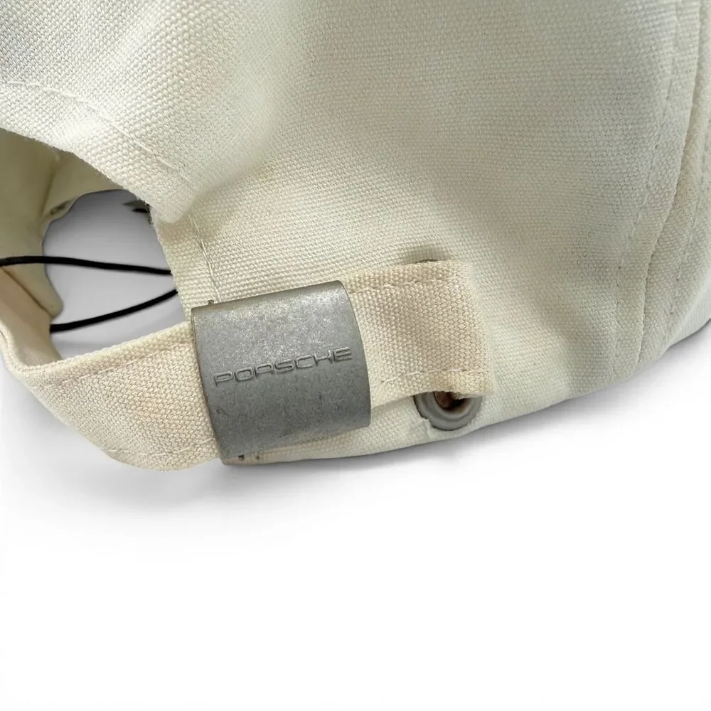 NWT Porsche Crest Adjustable Essential Baseball Cap Cream