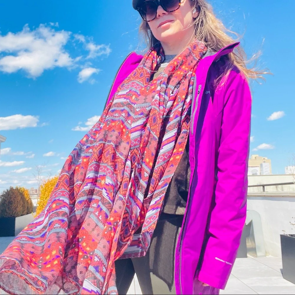 Anthropologie scarf without western