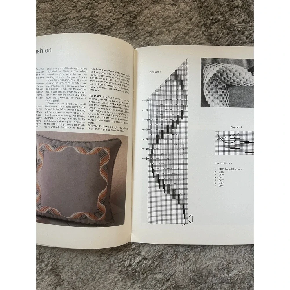 Florentine Embroidery Bargello Flame Stitch Delos Guide South Africa 1989 Book