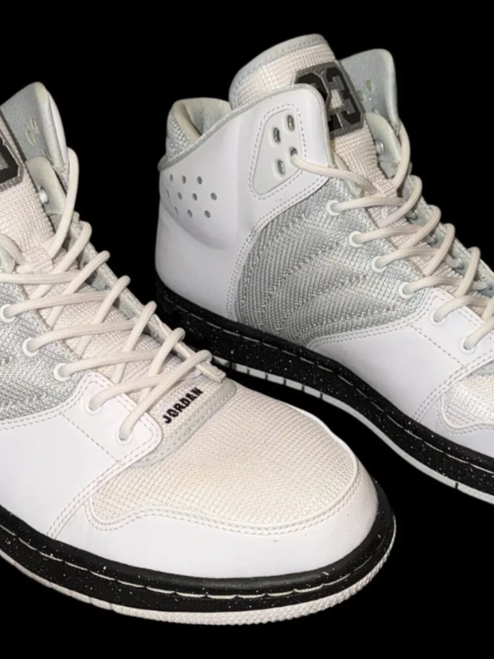 👟⚡ Jordan 1 Flight 4 Premium White Silver Sneakers | Men’s 9