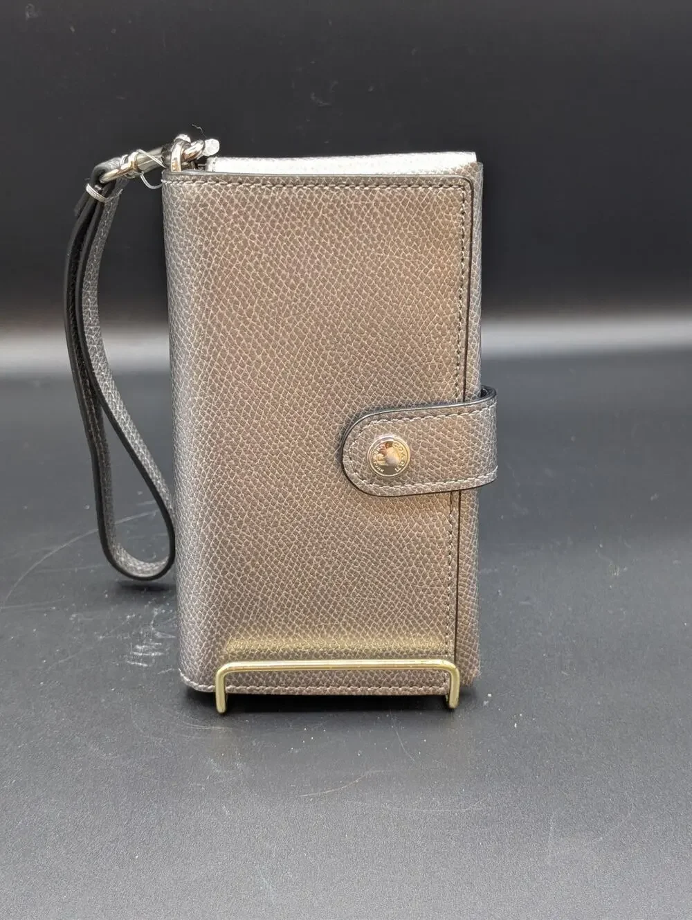 Coach Silver Phone Wallet