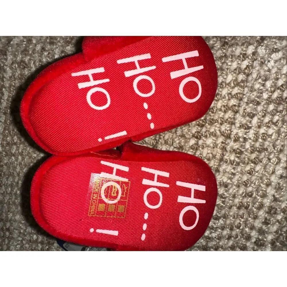 Infant Santa slippers size 3 New Christmas