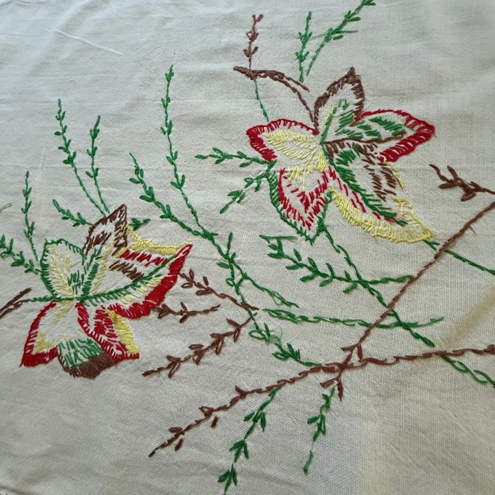 N/A vintage embroidered