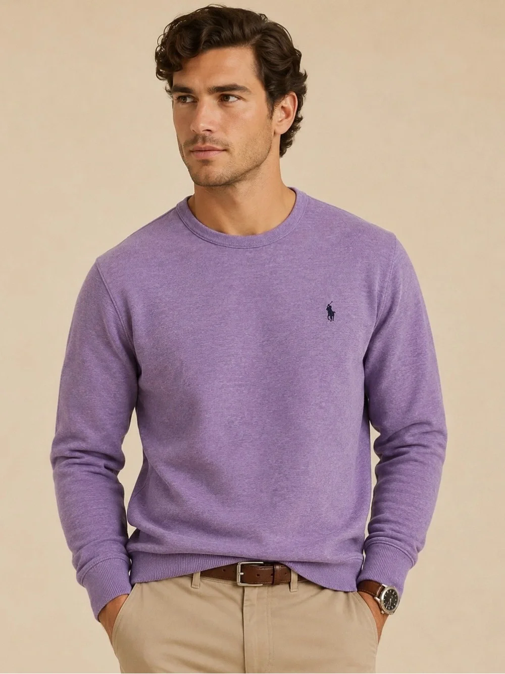 Polo Ralph Lauren Sky Lavender Buttery Soft Men’s Sweatshirt