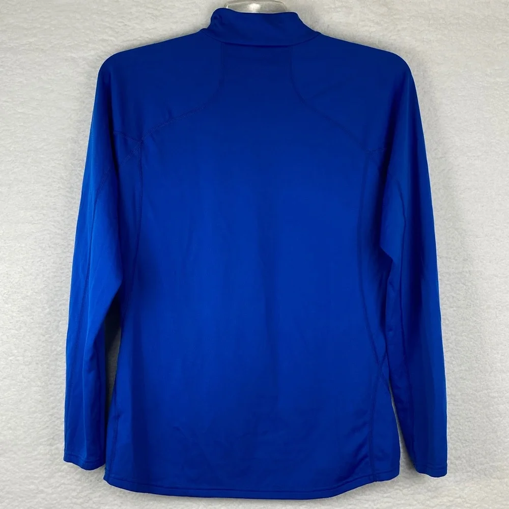 The North Face Men's Large Blue Flash Dry Quarter Zip Pullover Long Sleeve Shirt