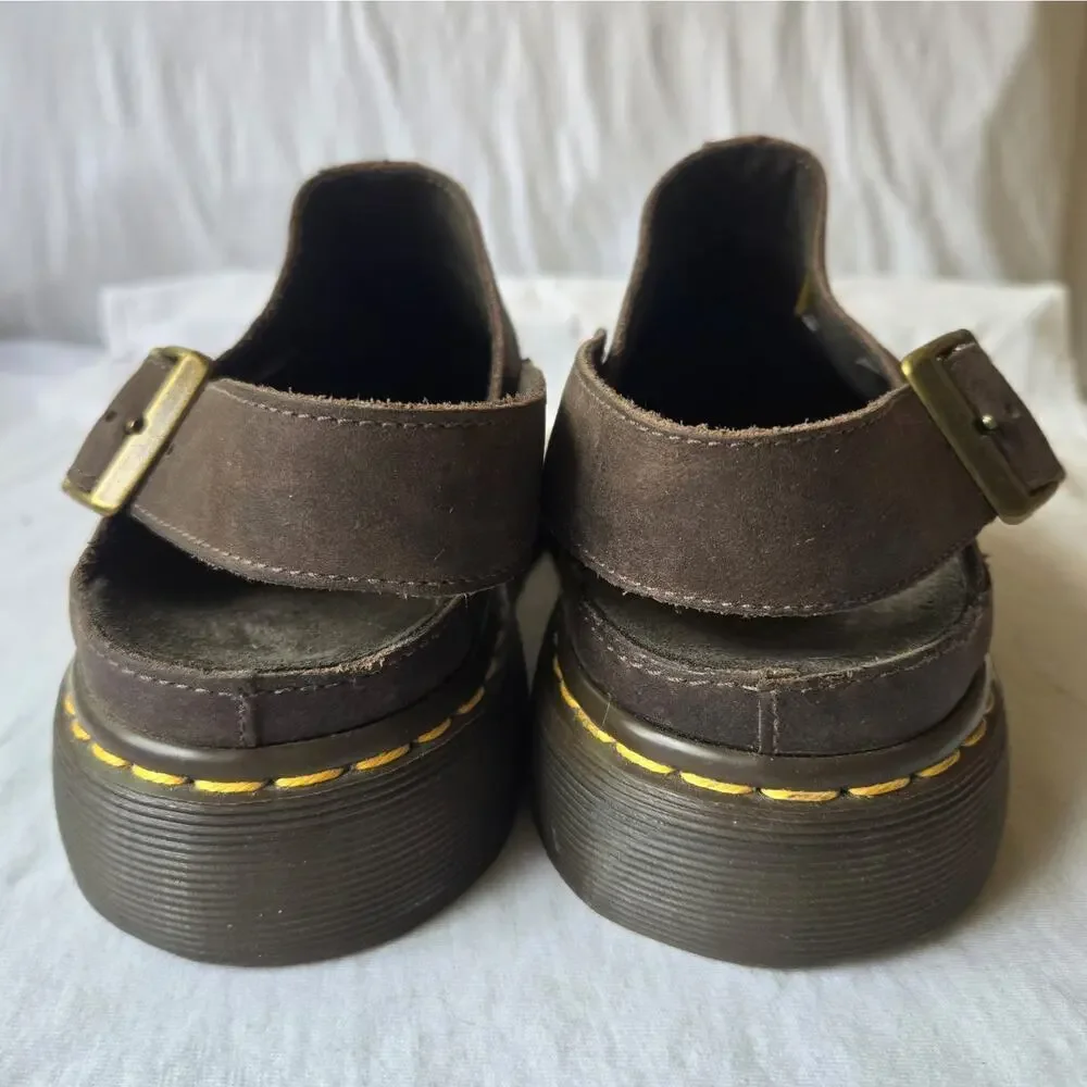 Dr Doc Martens Jaycee Leather Fisherman Sandals Brown Size Men's 10/Women's 11