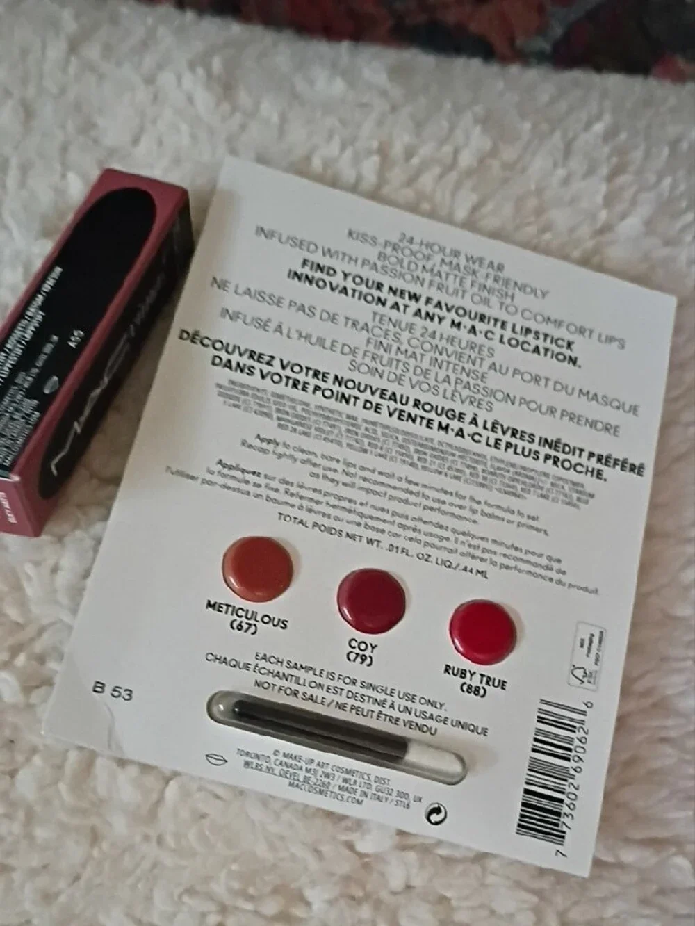 MAC Cosmetics rich matte