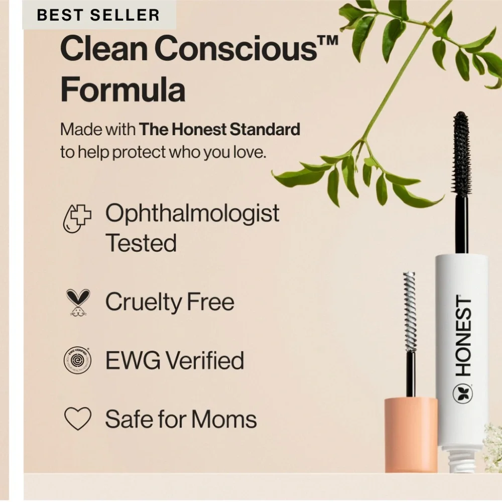 🆕 Honest Extreme Length Mascara + Lash Primer in Black