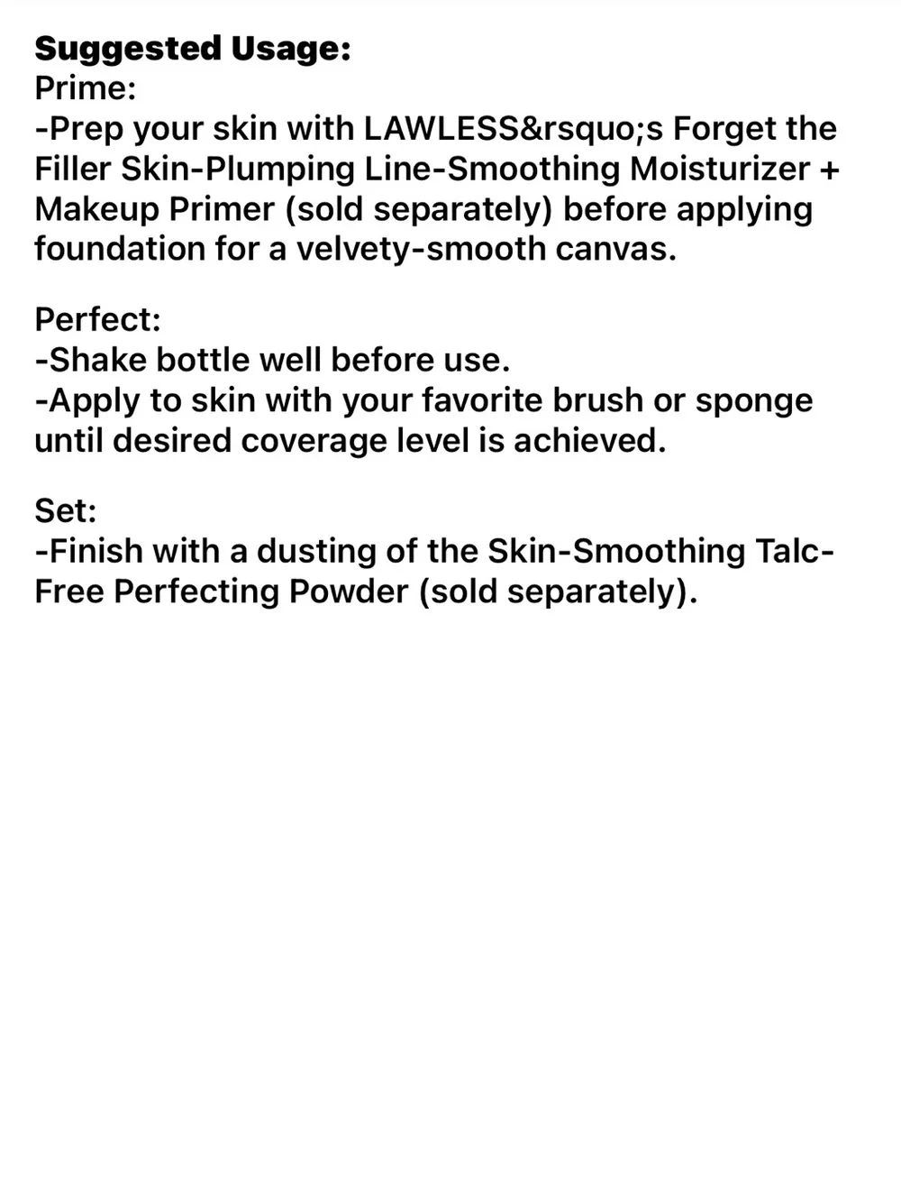 LAWLESS skin plumping