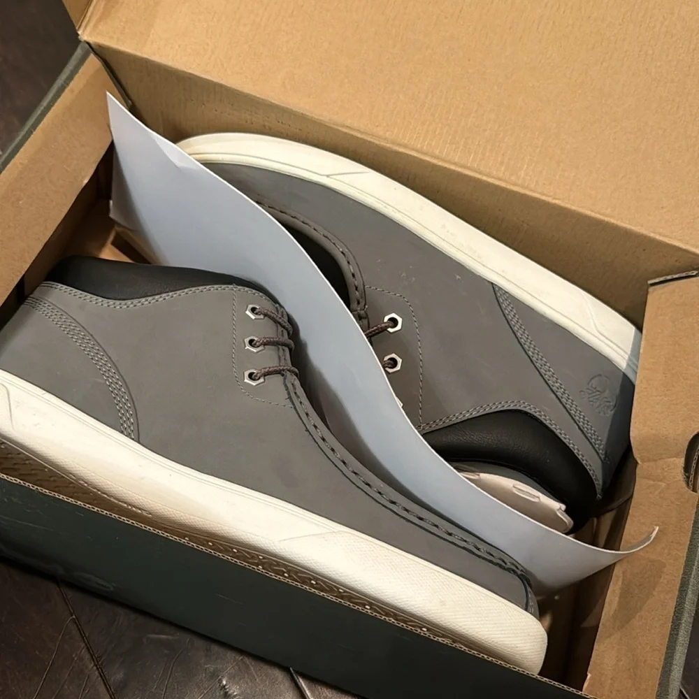 Timberland gray groveton mock toe chukka NIB 9.5