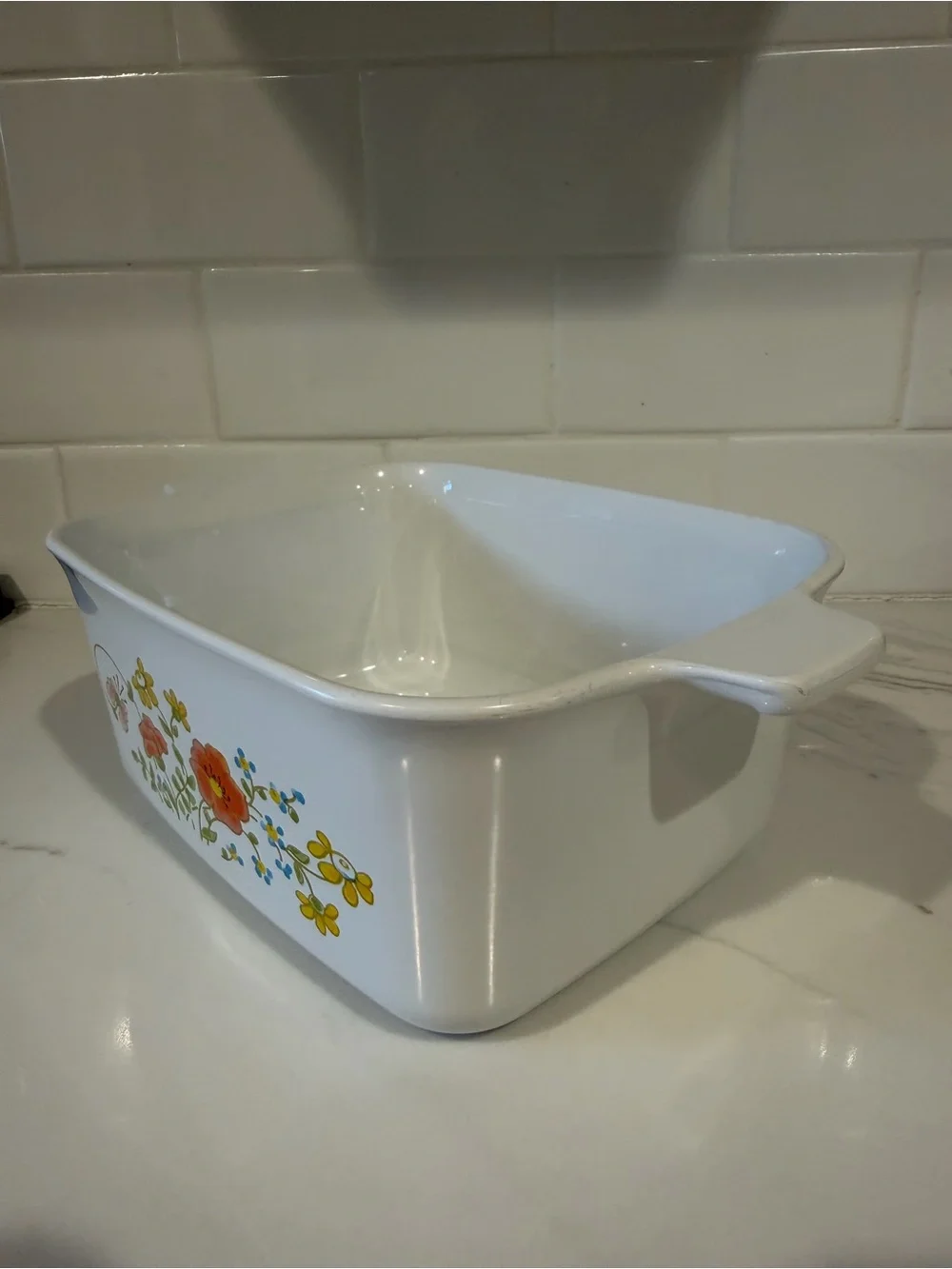 Vintage Corning Ware Wildflower P-4-B 1.5 Qt Casserole Baking Dish Floral USA