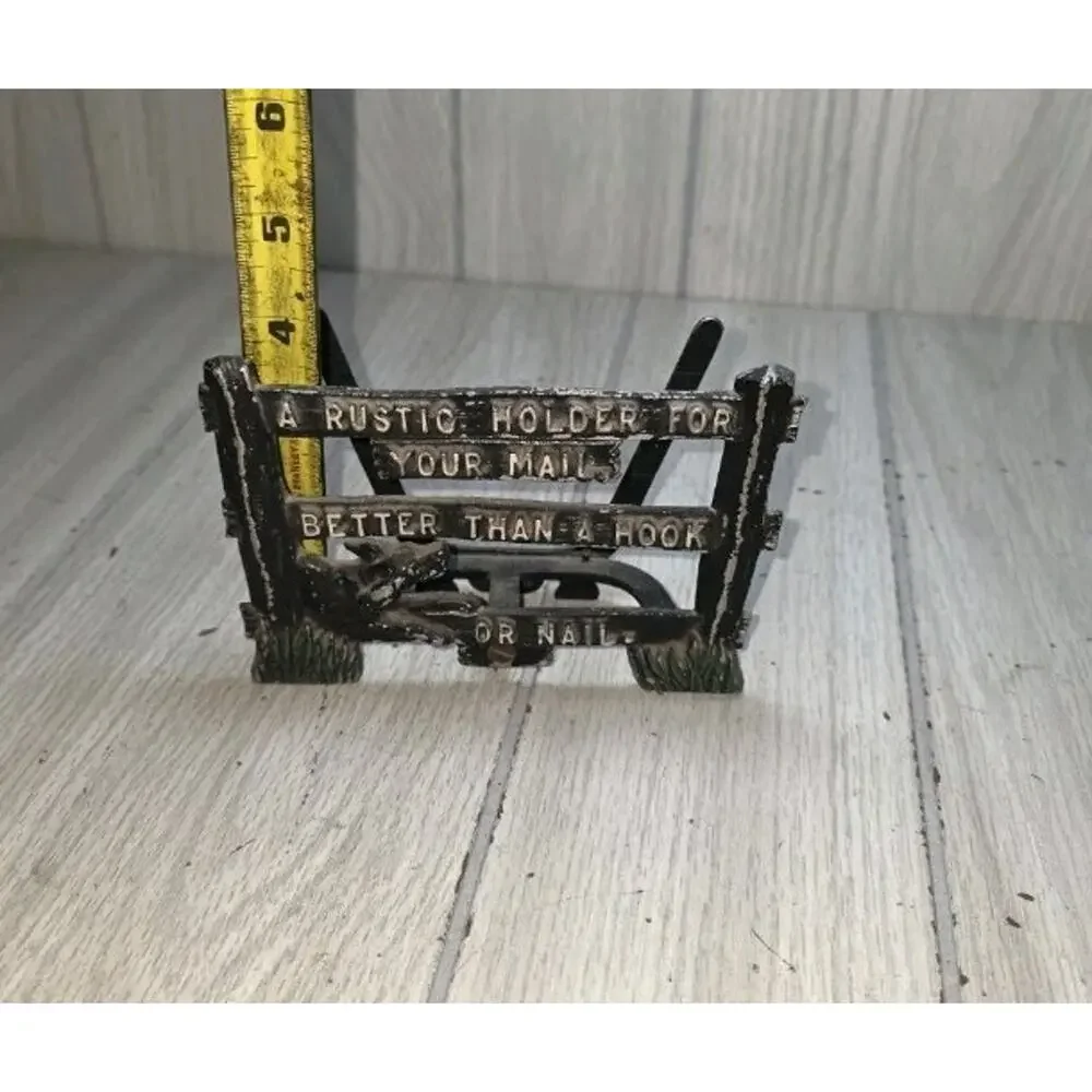 Vtg Metal Mail Holder 