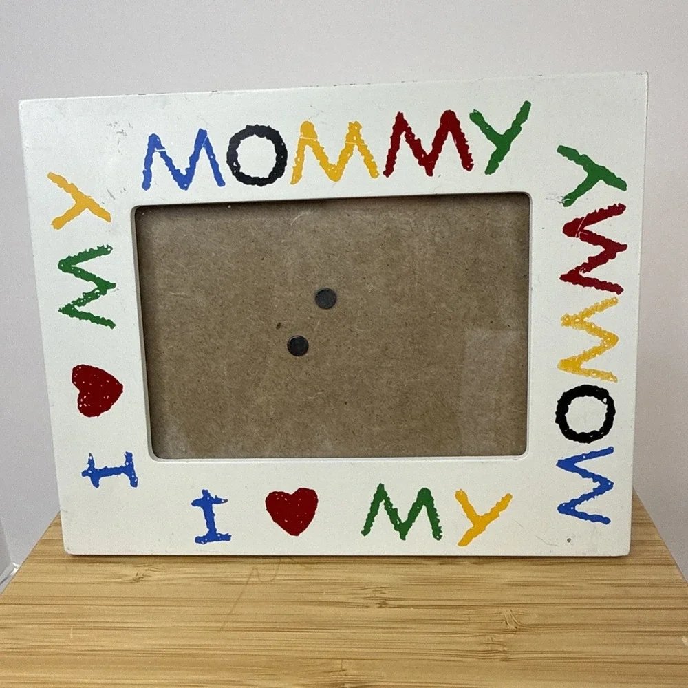 Vintage I Love My Mommy Wood Picture‎ Photo Frame 3.5 X 5