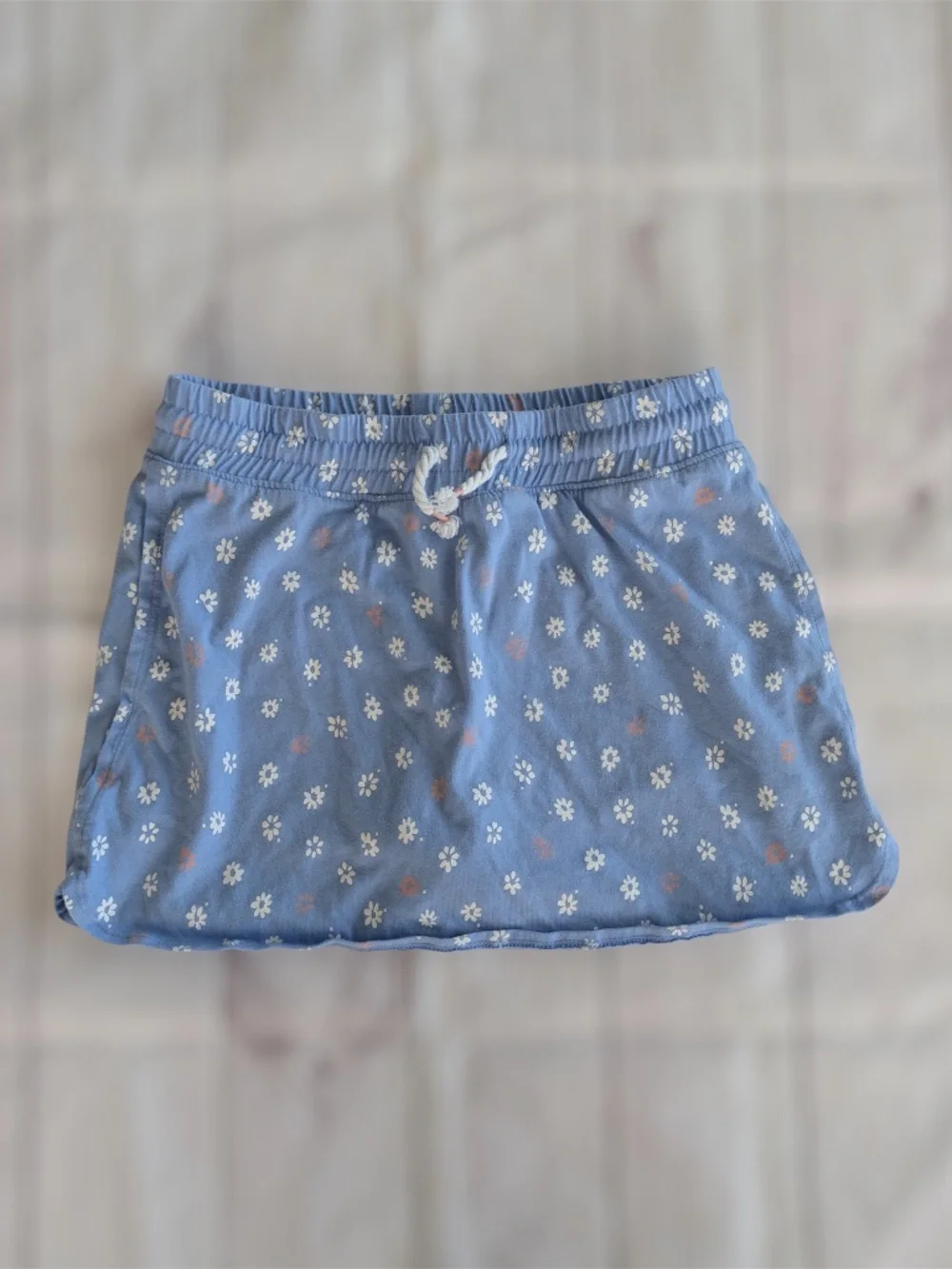 OshKosh B'gosh Girls Skort Skirt daisy periwinkle Size 12 built in shorts daisy