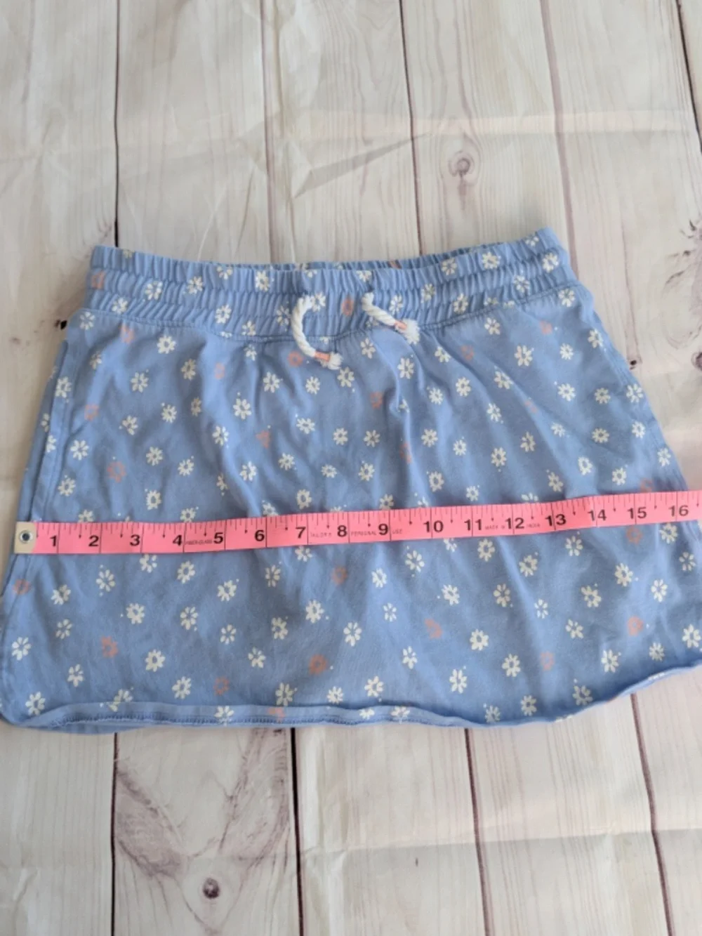 OshKosh B'gosh Girls Skort Skirt daisy periwinkle Size 12 built in shorts daisy