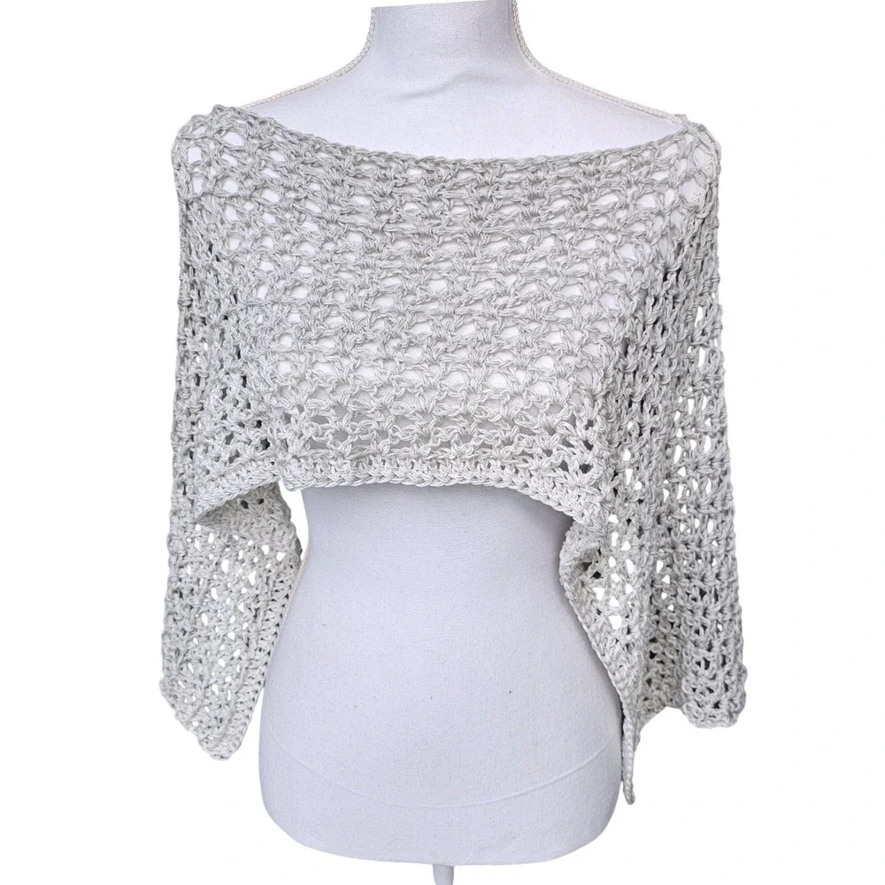 Handmade crochet shrug