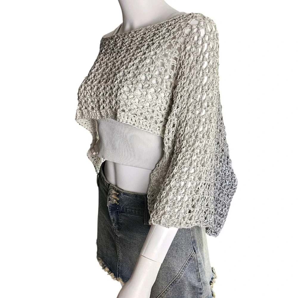 Handmade crochet shrug