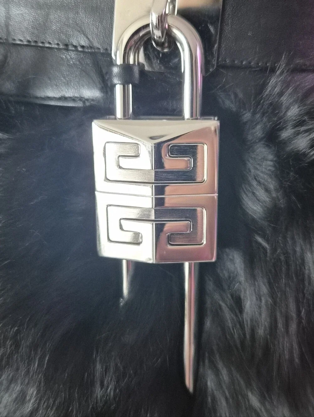 Givenchy Shark Lock alpaca knee-high boots statement platform