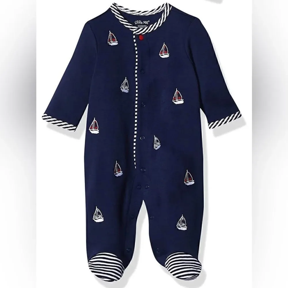 NWOT Little Me Footie Jumpsuit Romper Pajamas Onesie 3 Months