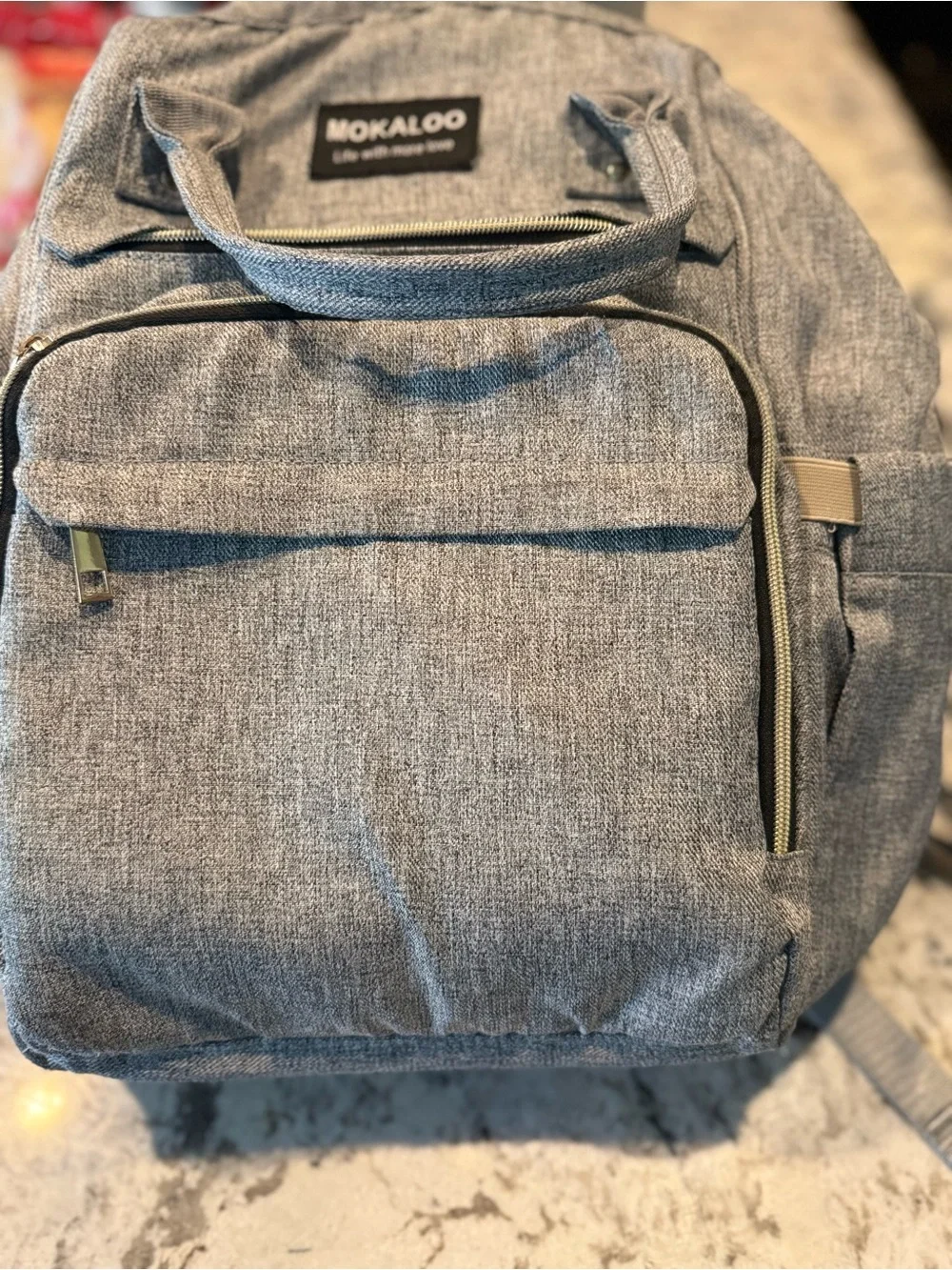 Mokaloo gray diaper