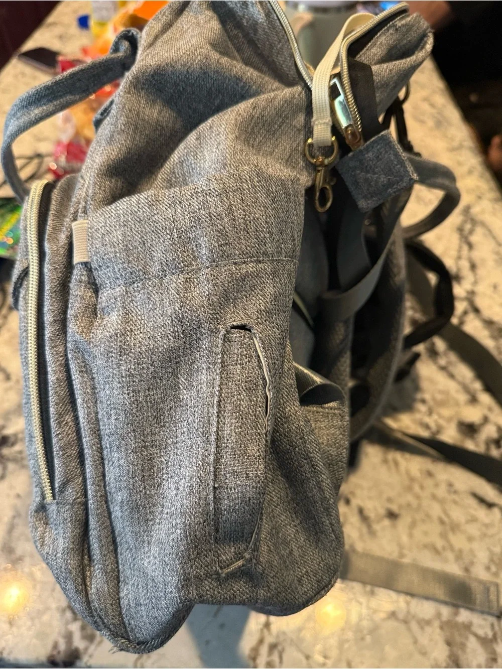 Mokaloo gray diaper