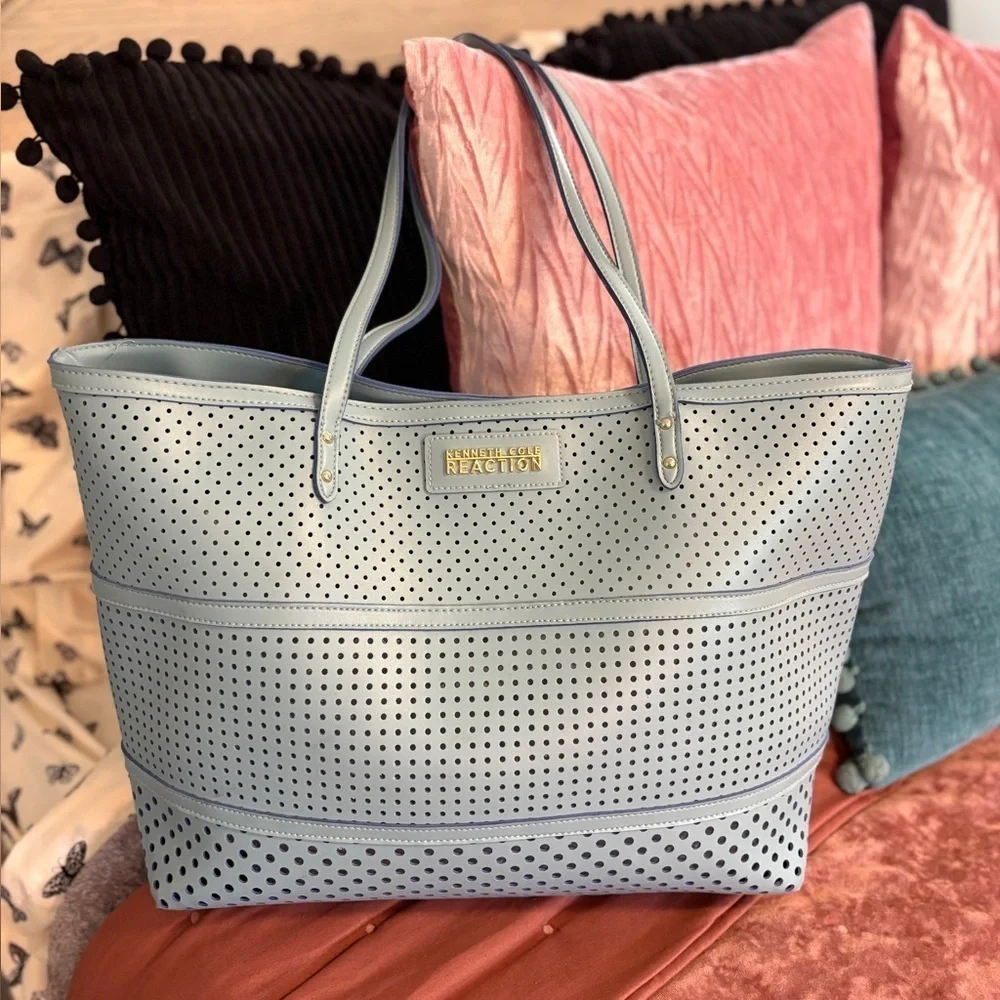 Kenneth Cole Reaction Blue Large Tote Bag