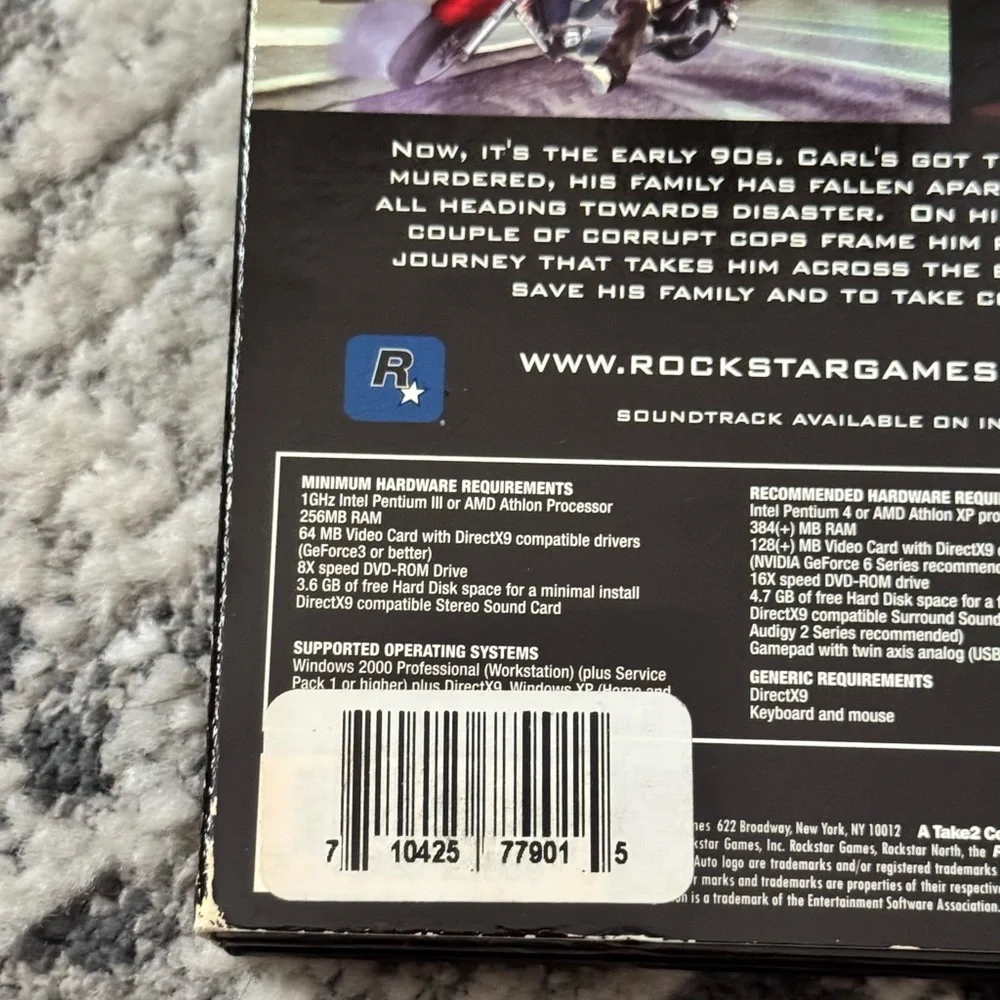 Grand Theft Auto: San Andreas PC DVD-ROM Video Game - Second Edition