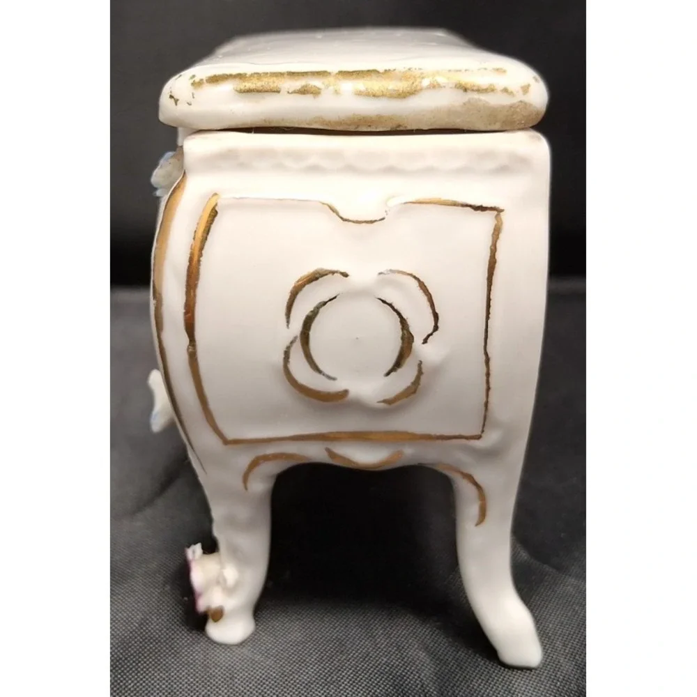 Chest of Drawers Triket box with couch both porcelain made in Germany