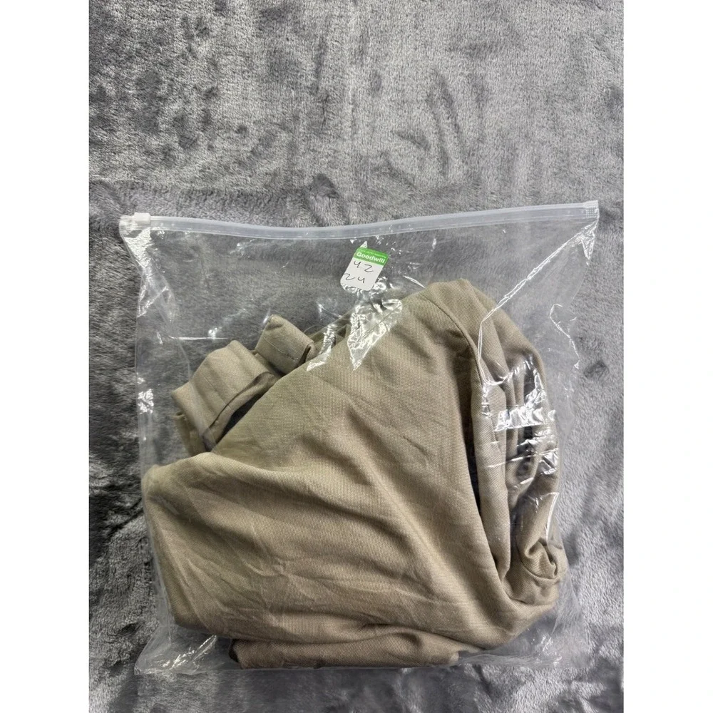 Ermenegildo Zegna Men's Pants Size 38 Tan Button-through Rear Pockets Wool