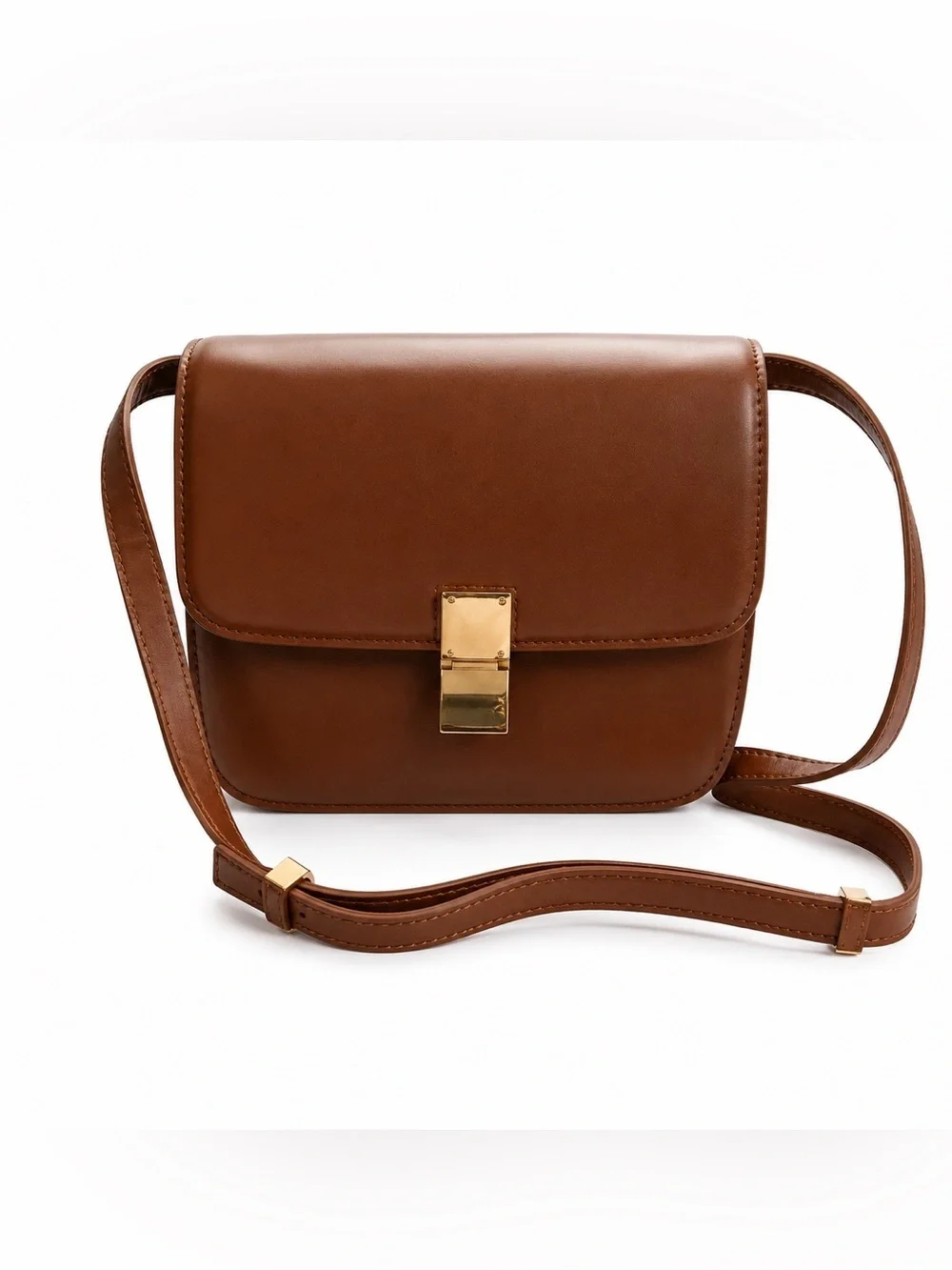 Elegant Brown Leather Bag