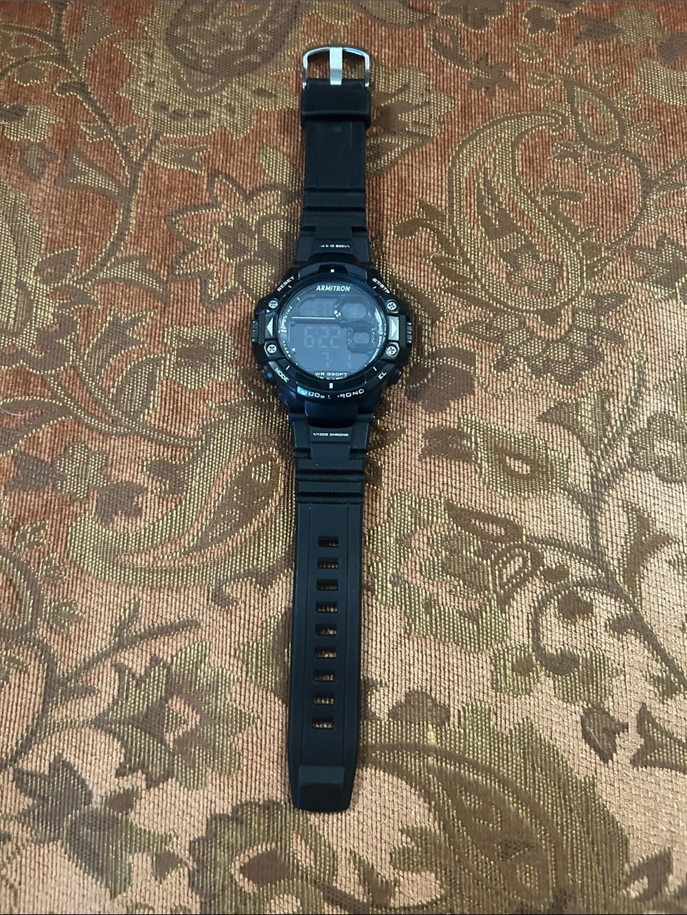 Armitron Black Digital Sport Watch with Black Resin Strap
