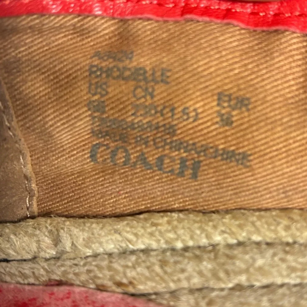 Coach rhodie leather