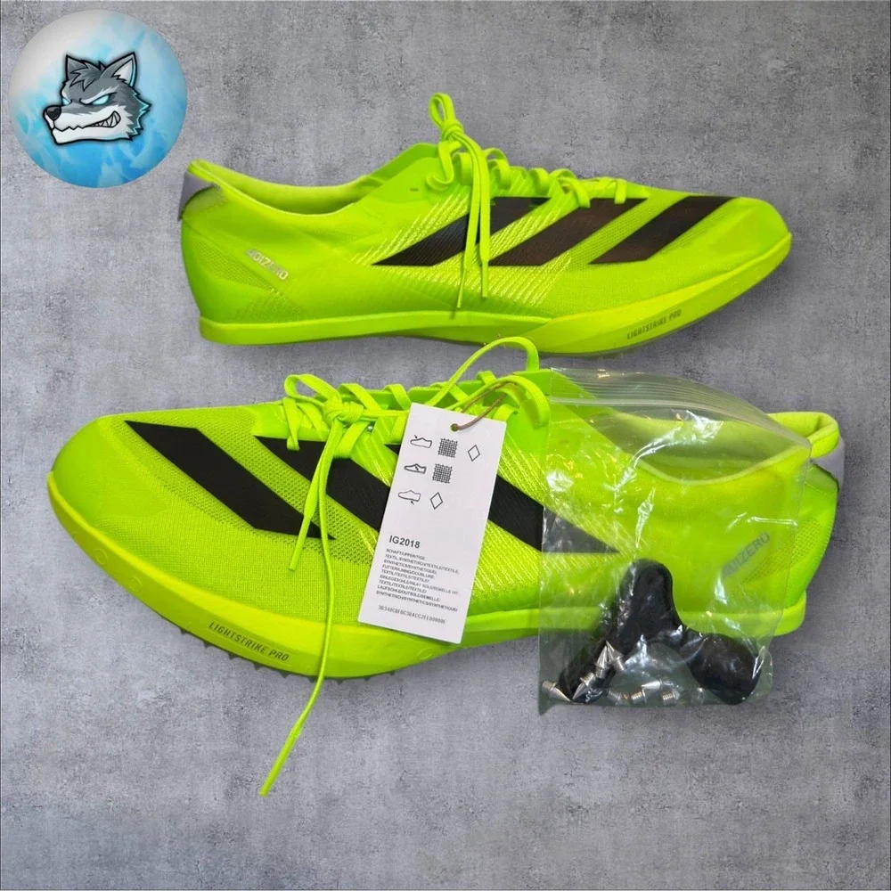 Adidas Adizero Finesse Track Spikes Lucid-Lemon/Black Men's Size 14.5 IG2018