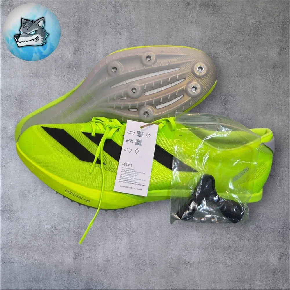 Adidas Adizero Finesse Track Spikes Lucid-Lemon/Black Men's Size 14.5 IG2018