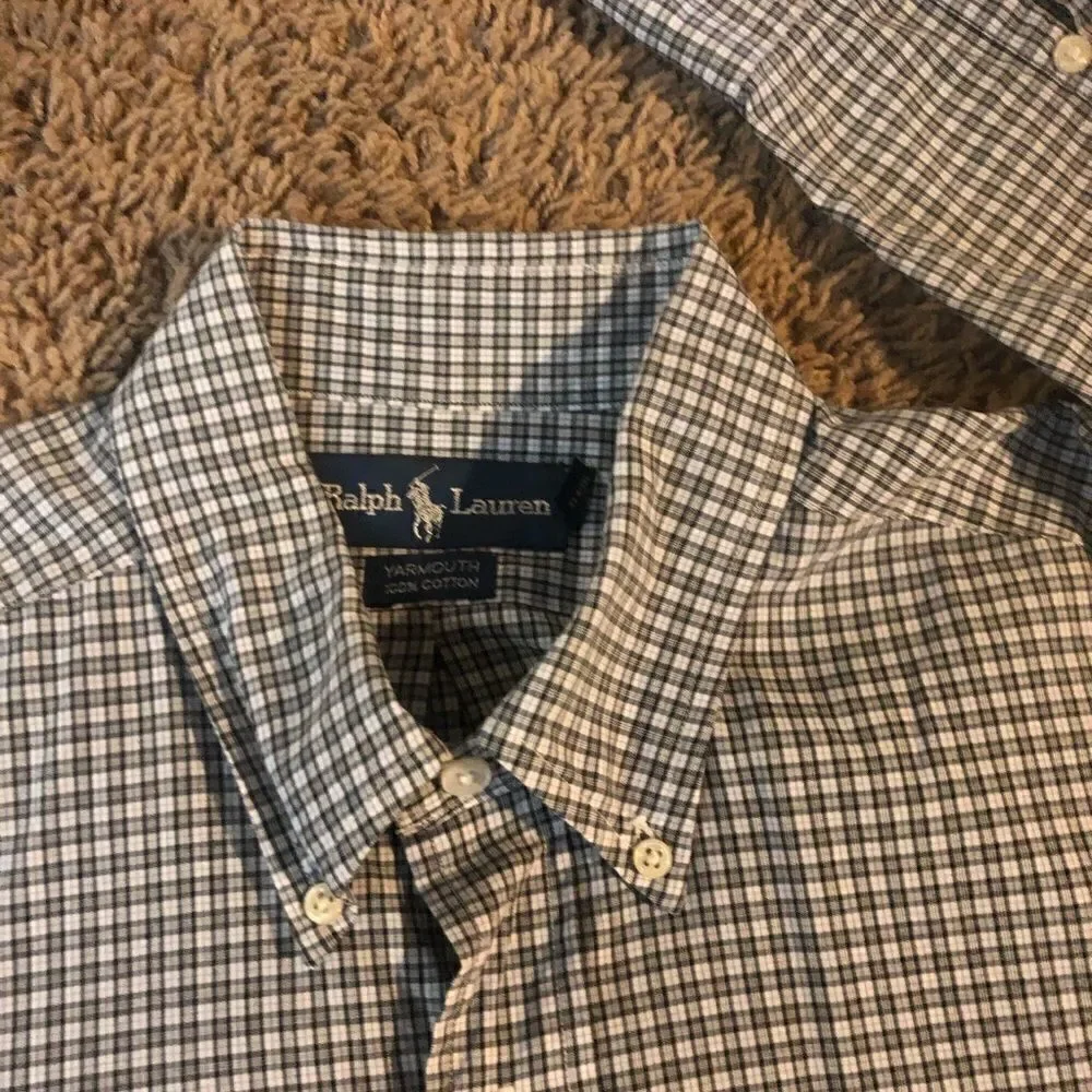Ralph Lauren pinstriped black