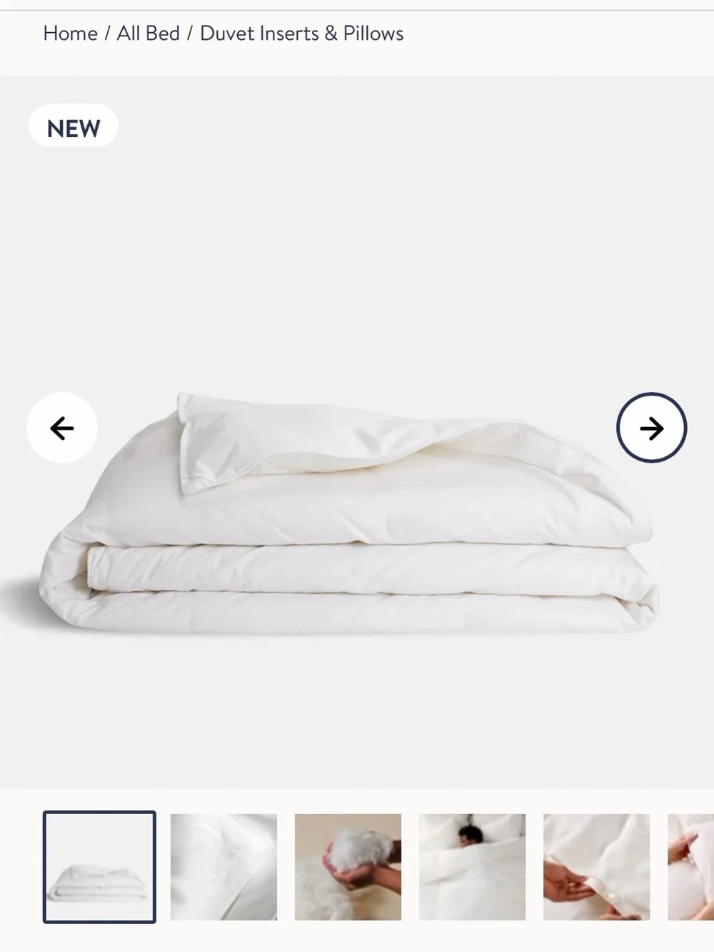 Brooklinen King Down Alternative Comforter - Lightweight