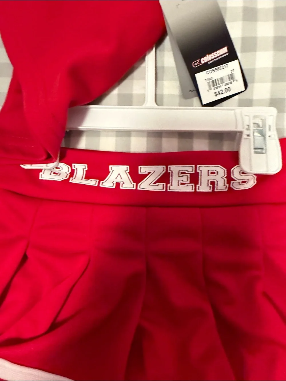 Colosseum Red and White Trail Blazers Cheerleader Costume